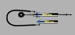 SHOCK ABSROBER RR MONOTUBE ADJUSTABLE WITH REMOTE RESERVOIR, rear, Toyota Land Cruiser, 2002-